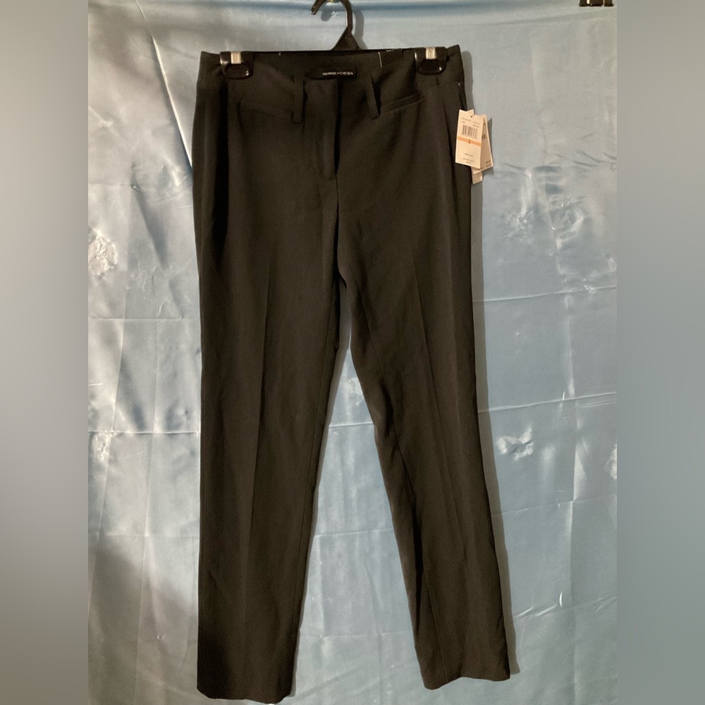 Amanda & Chelsea Black Straight-Leg Pantsuit